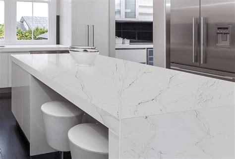 statuario gold quartz countertops.